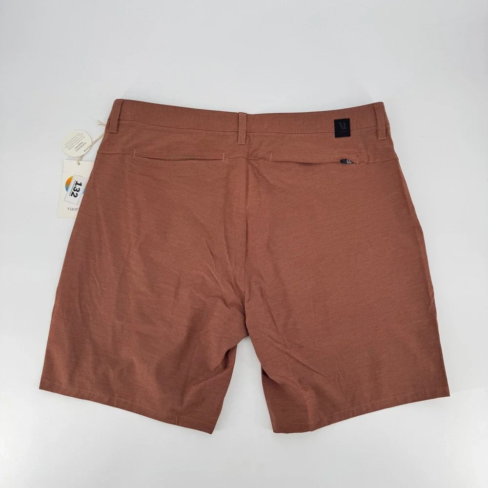 Vuori Aim Short Mens 36 Sedona Brown Performance Travel Chino Shorts V368 NEW